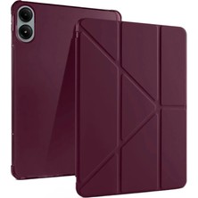 The Gencoo Xiaomi Redmi Pad Pro 12.1 Kılıf Kalemlikli Mars Tablet Kılıfı - Mürdüm