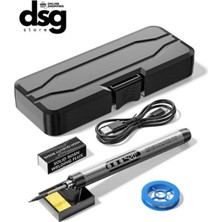online shopping dsg store Şarjlı Kablosuz Kaliteli Havya Seti USB Type-C Şarj Hızlı Isınma