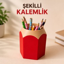 Luvena Kalem Şeklinde Kalemlik Masaüstü Organizer Kalem Tutucu Ofis Masa Düzenleyici Kırtasiye Organizer