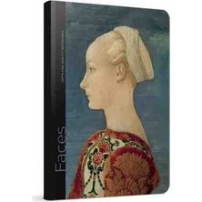 Gıpta Faces Iplik Dikişli Sıvama Sert Kapak Ajanda Defter 13X21 cm 120 Yp Çizgili /  Kalite Sanat ve Zerafet  - Gıpta Fıne Qualıty Notebook - Pollaiuolo'nun Genç Bir Kadının Profil Portresi