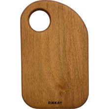 Rikkat Ahşap Arva Masif Ahşap Küçük Boy Kesme Tahtası - Sunum Tahtası