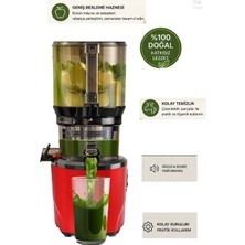 Kuvings AUTO10S Hands-Free Slow Juicer Katı Meyve Sebze Presi Geniş Besleme Ağzı Sessiz ve Güçlü Motor Soğuk Sıkım Meyve Sıkacağı Mat Siyah