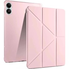 The Gencoo Xiaomi Redmi Pad Pro 12.1 Kılıf Kalemlikli Mars Tablet Kılıfı - Rose Gold