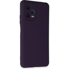 The Gencoo Xiaomi Redmi Note 12 5g Kılıf Nano Içi Kadife Silikon - Mor