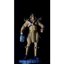 Arez Figür Mortal Kombat Shao Kahn Figür 26 cm El Boyama Koleksiyonluk Dekoratif 3D Baskı