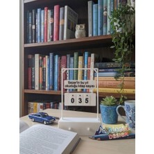 Isme Özel Tasarım Kitap Okuma Sayacı, Bu Yıl Okuduğum Kitap Sayaç Standı, Kitaplık Aksesuar