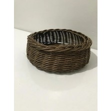 Kapsulavm Yuvarlak Rattan Sepet
