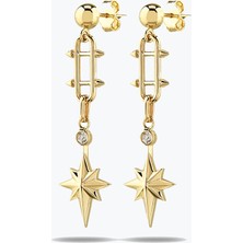 Goldium Jewellery Altın Kutup Yıldızı Tasarım Küpe