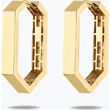 Goldium Jewellery Altın Klas Küpe