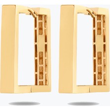 Goldium Jewellery Altın Kare Küpe
