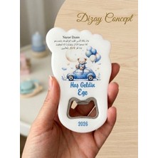 Dizay Concept 20 Adet Ayak izi Konseptli açıcak Modelli Magnet Hediyelik Dzy-3