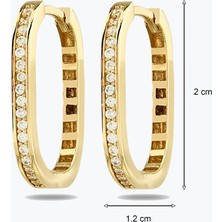 Goldium Jewellery Altın Taşlı Küpe