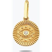 Goldium Jewellery Göz Damga Kolye Charm