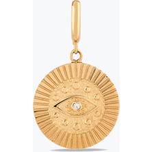 Goldium Jewellery Taş Detay Göz Damga Charm