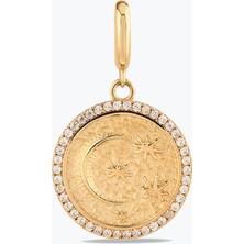 Goldium Jewellery Taşlı Gece Damga Charm