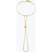 Goldium Jewellery Başak Damga Tel Bileklikli Şahmeran