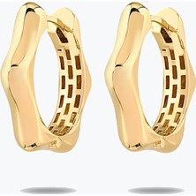 Goldium Jewellery Altın Dalga Model Küpe