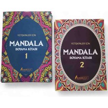 Yetişkinler Için Mandala Boyama Kitabı Seti 2 Adet