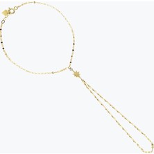 Goldium Jewellery Minimal Taşlı Kutup Yıldızlı Şahmeran
