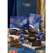 Ammar Türk Kahvesi Dol. , %25 Kakao'lu, Bitter Çikolata KAP.500 gr Glutensiz, Bayramlık, Ikramlık