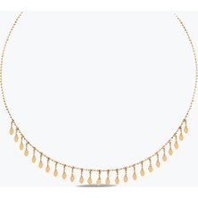 Goldium Jewellery Özel Tasarım Oval Pullar Kolye