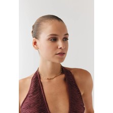 Goldium Jewellery Altın Sade Zincir Choker