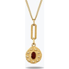 Goldium Jewellery Tasarım Asimetrik Madalyon Kolye