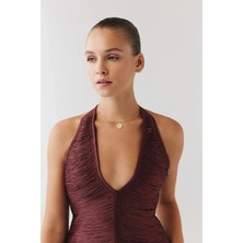 Goldium Jewellery Yaşam Çiçeği Uç Tel Choker