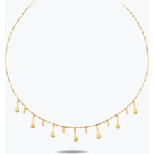 Goldium Jewellery Altın Hareketli 7 Damlalar Kolye