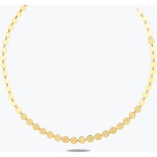 Goldium Jewellery Altın Tasarım Pullu Kolye