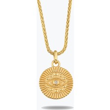 Goldium Jewellery Sade Göz Kolye