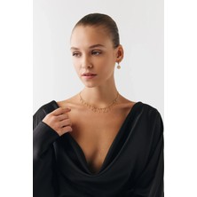 Goldium Jewellery Özel Tasarım Zikzak Çubuk Shakira Choker