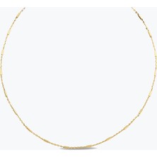 Goldium Jewellery Minimal Çubuk Detay Choker