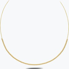 Goldium Jewellery Sade Top Yarım Kolye