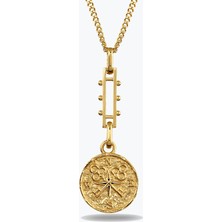 Goldium Jewellery Pusula Damga Kolye