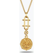 Goldium Jewellery Tasarım Hayat Ağaci Damga Kolye