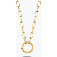 Goldium Jewellery Bakla Zincir Kolye