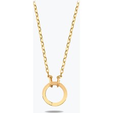 Goldium Jewellery Kalın Forse Kolye