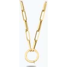 Goldium Jewellery Kalın Ataç Kolye