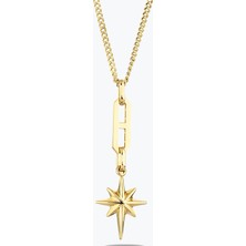 Goldium Jewellery Altın Tasarım Kutup Yıldızı Kolye
