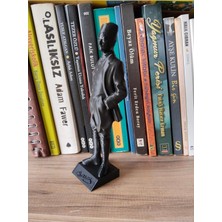 Oko Design Atatürk Heykeli, Dekoratif Obje ve Biblo, Hediyelik Ev Eşyası 18 cm Siyah