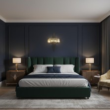 Elizim Home Lighting Taşlı Üçgen Ledli Siyah Pilli Aplik