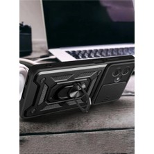 Kaia Life Note 13 Pro Plus Kılıf Pars Lens Yüzüklü  - Yeşil