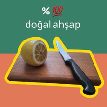 Ekübya Home % 💯 Doğal Ahşap Kesme Tahtası - Sunum Standı - Çay Kahve Sunum Standı