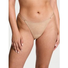 Very Sexy Gül Dantelli Ayarlanabilir V-String Külot - Praline
