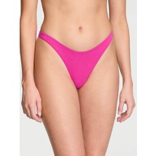 Victoria's Secret Pamuklu Yüksek Bacak Tanga Külot - Fuşya Çılgınlığı
