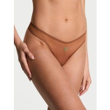 Very Sexy Flirty Tül Tanga - Karamel