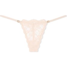 Dream Angels Dantelli Ayarlanabilir V-String Külot - Marzipan