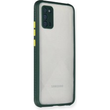 Kaia Life Galaxy A02S Kılıf Miami Şeffaf  - Koyu Yeşil