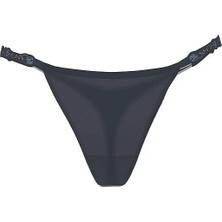 Very Sexy Orkide Işlemeli Işlemeli Işıltılı Tanga - (Tek Renk)